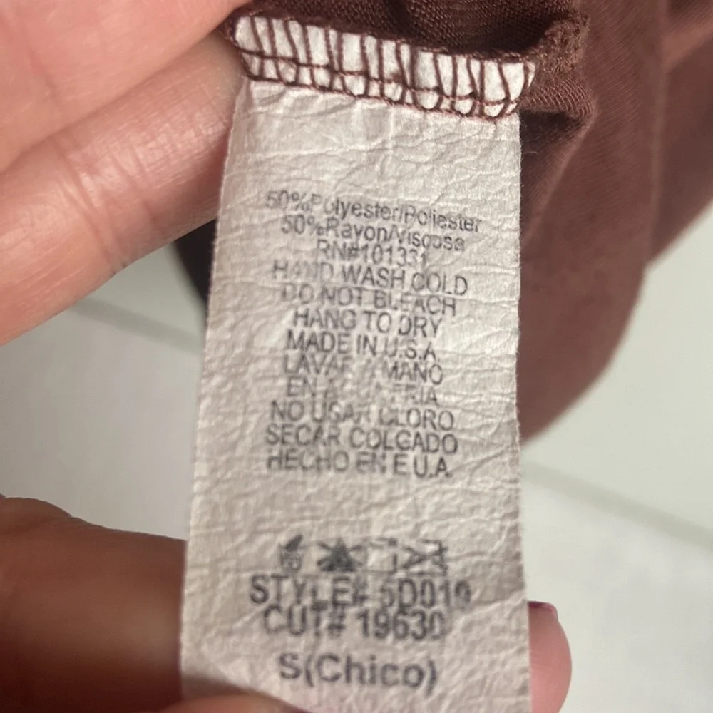 Charlotte Russe brown top small - Picture 5 of 6